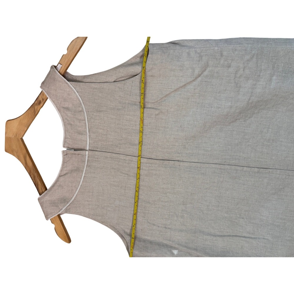 Lilly Pulitzer Metallic Linen Grommet Shift Dress Beige Gold Size 6 - Picture 13 of 15